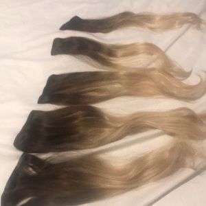 18 in ombré remi clip in extensions worn once